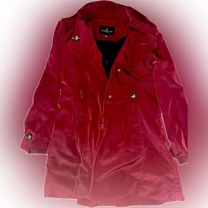 London Fog Maroon rain coat